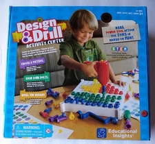 Design & Drill Activity Center - STEM Award Winning Toy Age 3+ - Excellent Condt