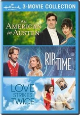 AN AMERICAN IN AUSTEN + RIP IN TIME + LOVE STRIKES TWICE New Sealed DVD Hallmark