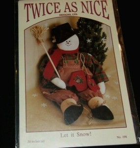 Twice As Nice Snowman Pattern Let It Snow Uncut Ebay
