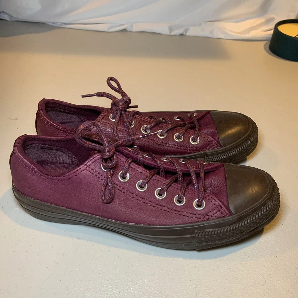 Zapatillas deportivas Converse Chuck Taylor para mujer talla 6,5 All Star marrón granate [P6] Foto 2 de 4