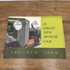 1932 Ford Eight 24-page Vintage Original Car Dealer Sales Brochure Catalog