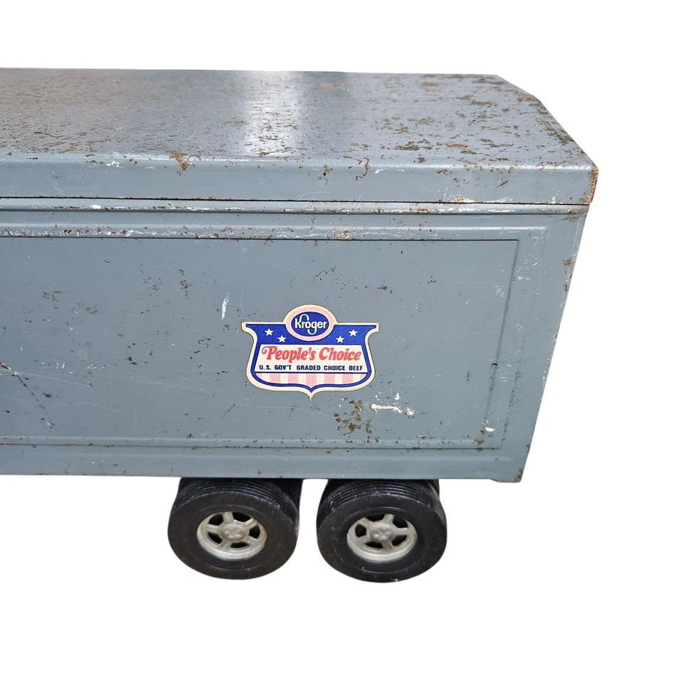The ERTL Company Vintage 1960's Kroger Semi Truck Pressed Steel Made In USA - Image 4 of 4