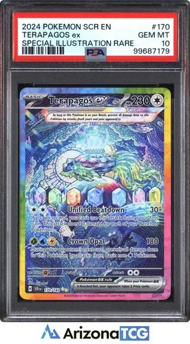 Pokemon 2024 Terapagos ex 170/142 Tera SIR Stellar Crown GEM MINT PSA 10