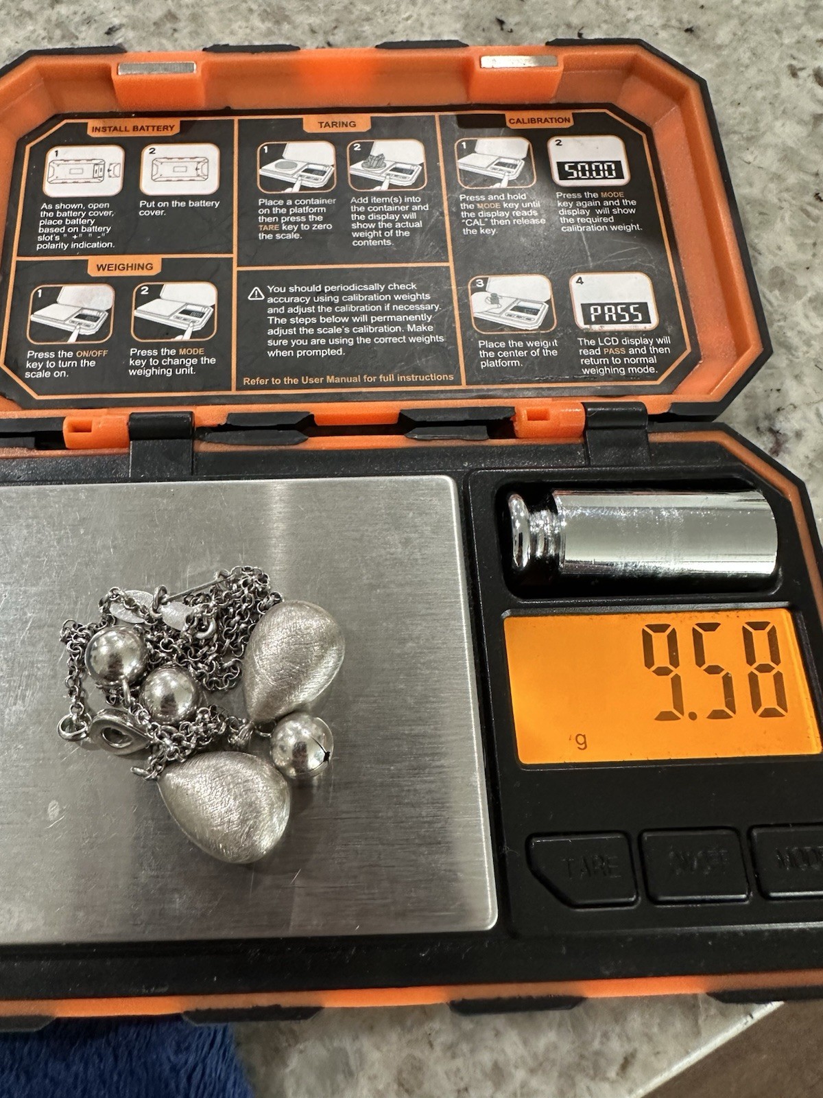 Sterling Silver 925 Dangling Frederic Duclos Tear… - image 7