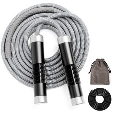 1LB Weighted Jump Ropes for fitness Women Men, Aluminum Handles for MMA, Boxi...