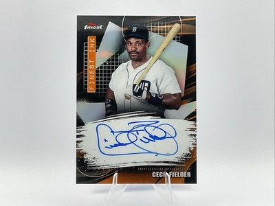 2026 Topps Finest Cecil Fielder Finest Ink On Card Auto Refractor FI-CFI