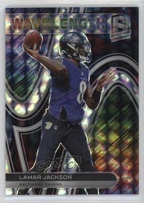 2022 Panini Spectra Wavelength Interstellar Prizm 47/50 Lamar Jackson 04br