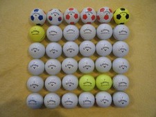 36 Callaway Chrome soft/ERC Soft golf balls, used - Grades  Pearl/A/B - INC P&P