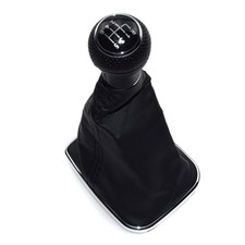New 6 Speed Gear Shift Knob Gaitor Black Boot Fit For Vw Golf Gti Jetta Bora