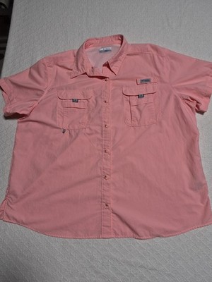 Columbia PFG Long Sleeve Shirt Rare Salmon Color 2x