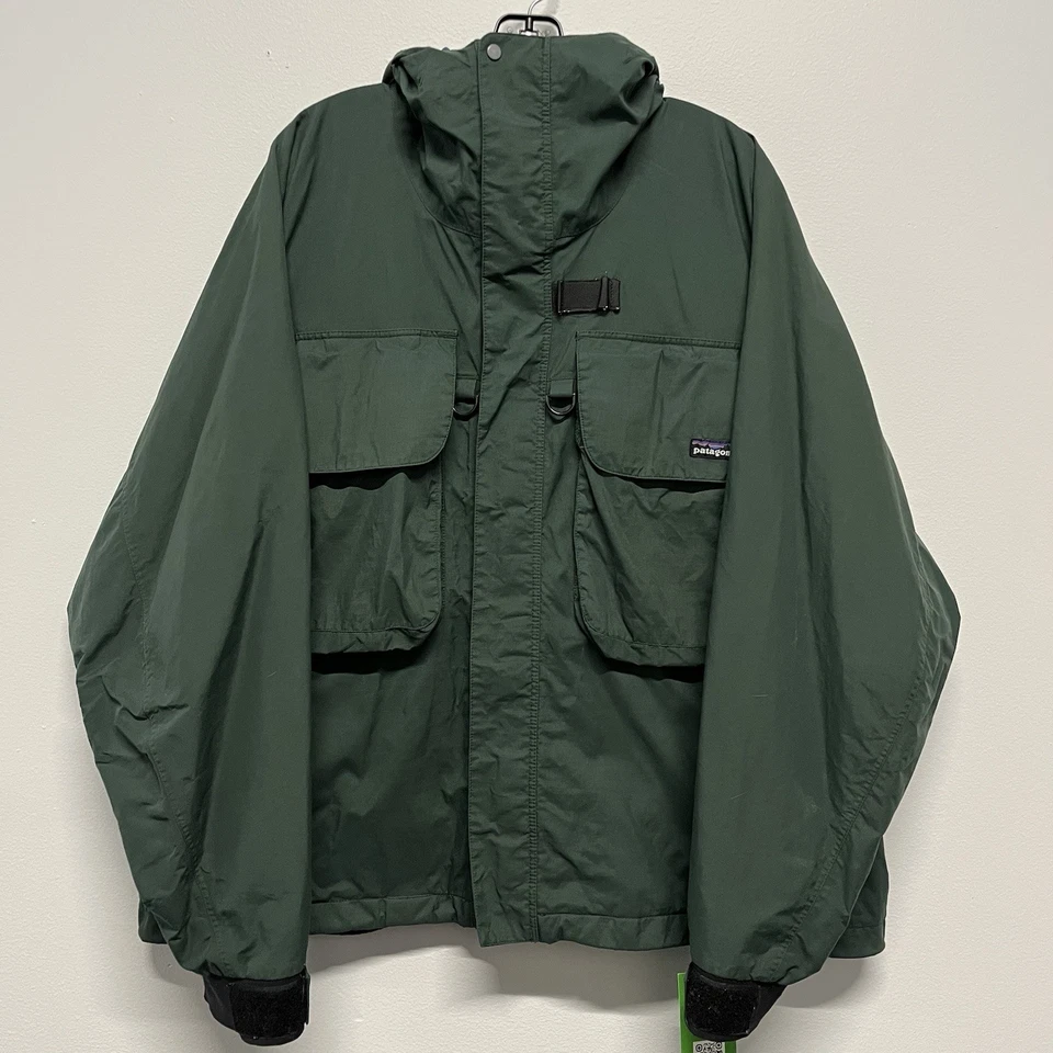 Vintage Patagonia SST Fliegenfischen Watjacke 81782 S5 Gr. XL BESCHÄDIGTES FUTTER