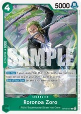 One Piece Roronoa Zoro (OP13-037/177) OP13 Carrying On His Will LP FOIL
