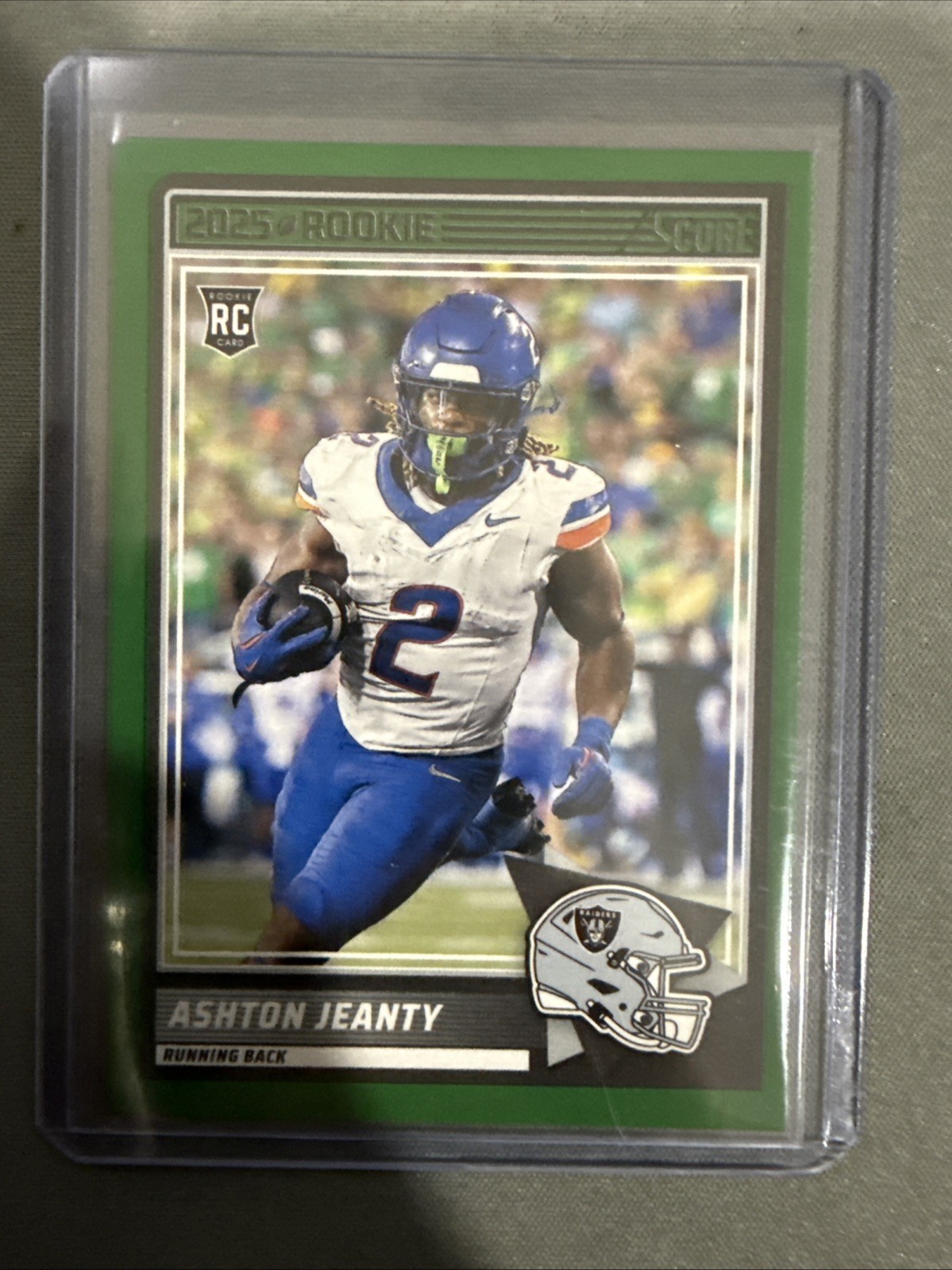 2025 Score - Rookies Ashton Jeanty #14 Green (RC)