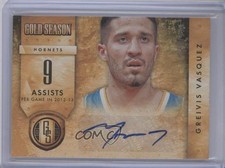 2013-14 Panini Gold Standard Season 160/299 Greivis Vasquez #14 Auto 3f6