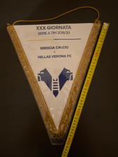 HELLAS VERONA GAGLIARDETTO MATCH WORN CALCIO UFFICIALE PENNANT WIMPEL FOOTBALL