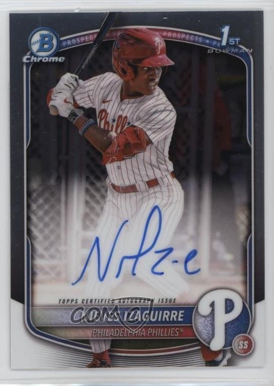 2025 Bowman Chrome Prospect Auto Nieves Izaguirre #CPA-NI Auto 14md