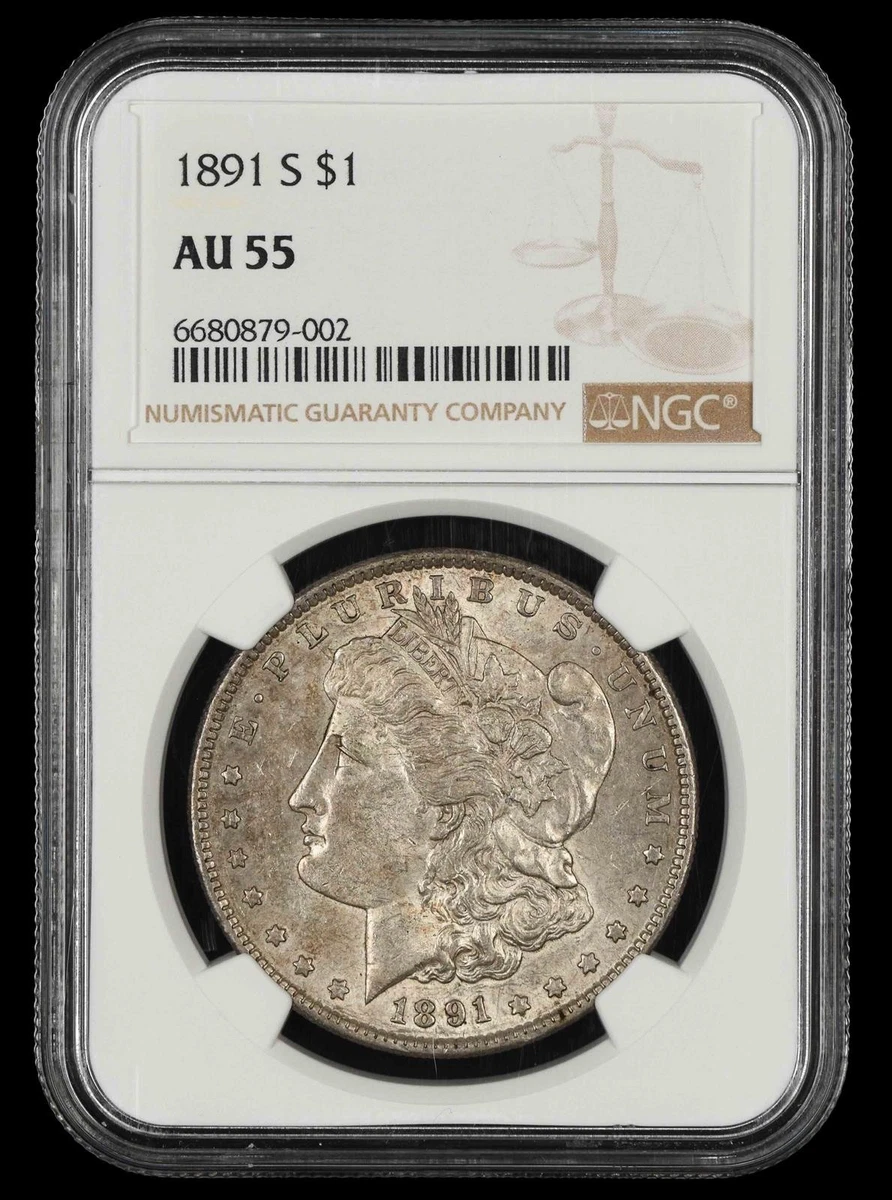 AU 55 Graded 1891 Year Morgan US Dollars (1878-1921) for sale | eBay