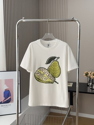 NWT COACH  Women s Signature Pearl white T-shirt  COTTON