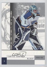 2002 Upper Deck Mask Collection Potential Gems 422/1750 Curtis Sanford #125 0f8