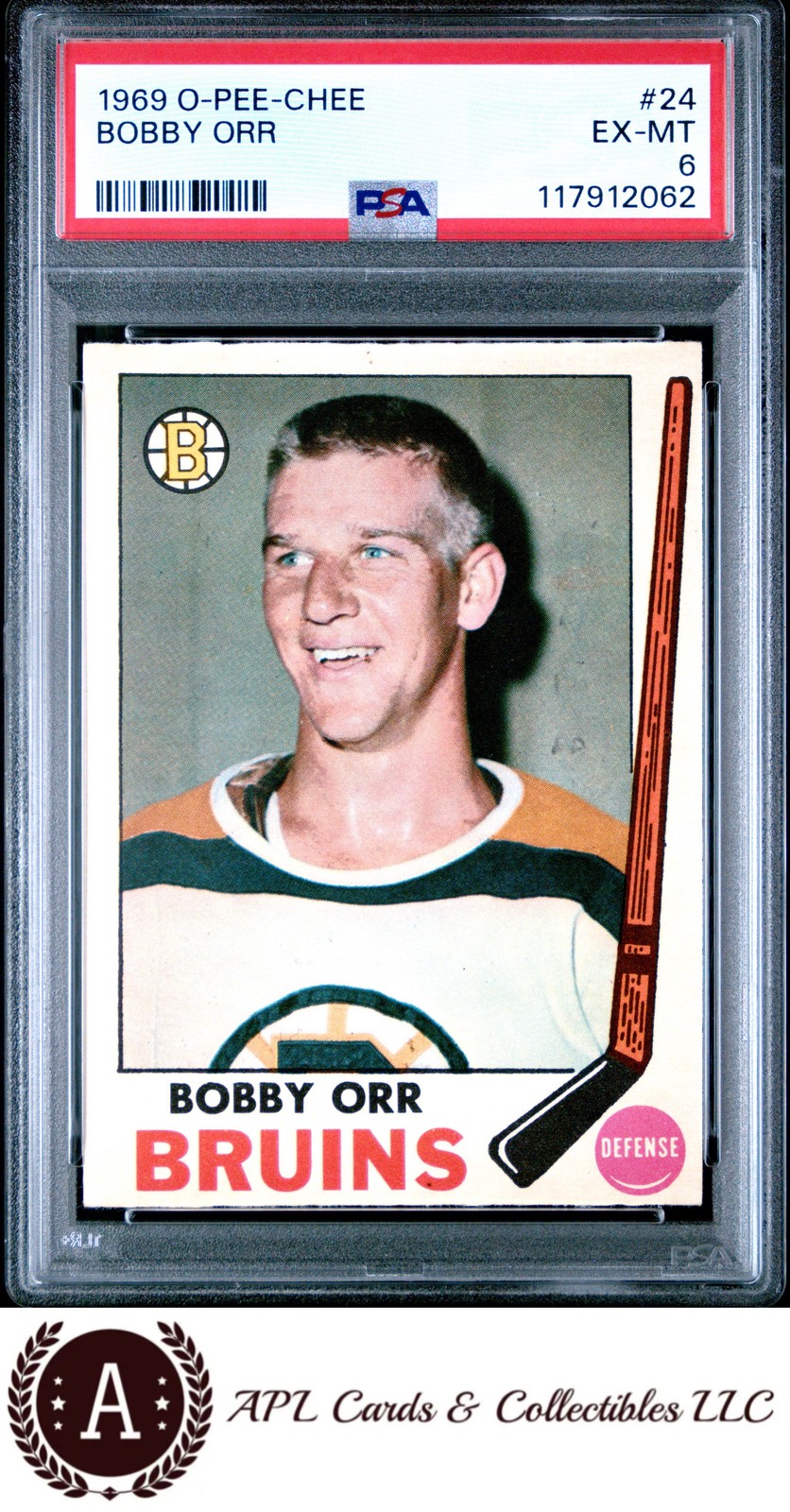 1969 O-Pee-Chee #24 Bobby Orr PSA 6