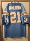 Authentic Throwback Grace CLASSICS Dainian Tomlinson #21 Chargers Jersey Size 60