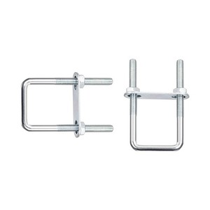M8x40x100mm(DxWxL) Square U Bolt - 2Pack - Good for Pipe - Carbon Steel