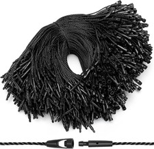 Tag String, 5.9" 1000Pcs Nylon Rope Snap Lock Security Pin Loop Fastener Hook Ti
