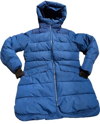 2117 Sweden Coat Parka Jacket Women s Medium Blue Winter Hood Lined Insulated
