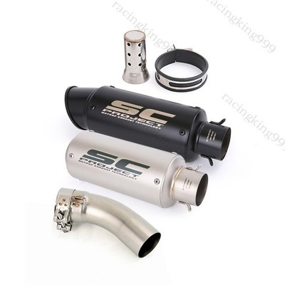 For Kawasaki Ninja ZX4R ZX4RR 2023-2026 Exhaust Mid Pipe Black Muffler DB Killer