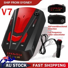 Radar Detectors V7 GPS Speed Voice Alert Laser Car Speedometer 360° Camera Truck
