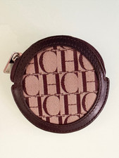 Carolina Herrera round Coin leather  Purse /C...