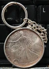 2001 American Silver Eagle 1 oz .999 Fine Silver $1 Coin  KEYCHAIN