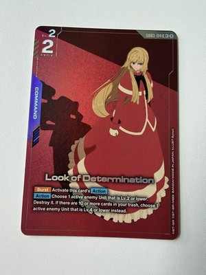 Gundam Card Game Look Of Determination GD03-114 Alternate Art Steel Requiem NM