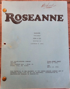 Michael Fishman's Original Roseanne Script Episode #524 "Tooth or Consequences"