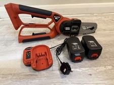 Black+Decker GKC1000 Akku 18V Krokodil Kettensäge +2 Akkus NEU KETTE GWO