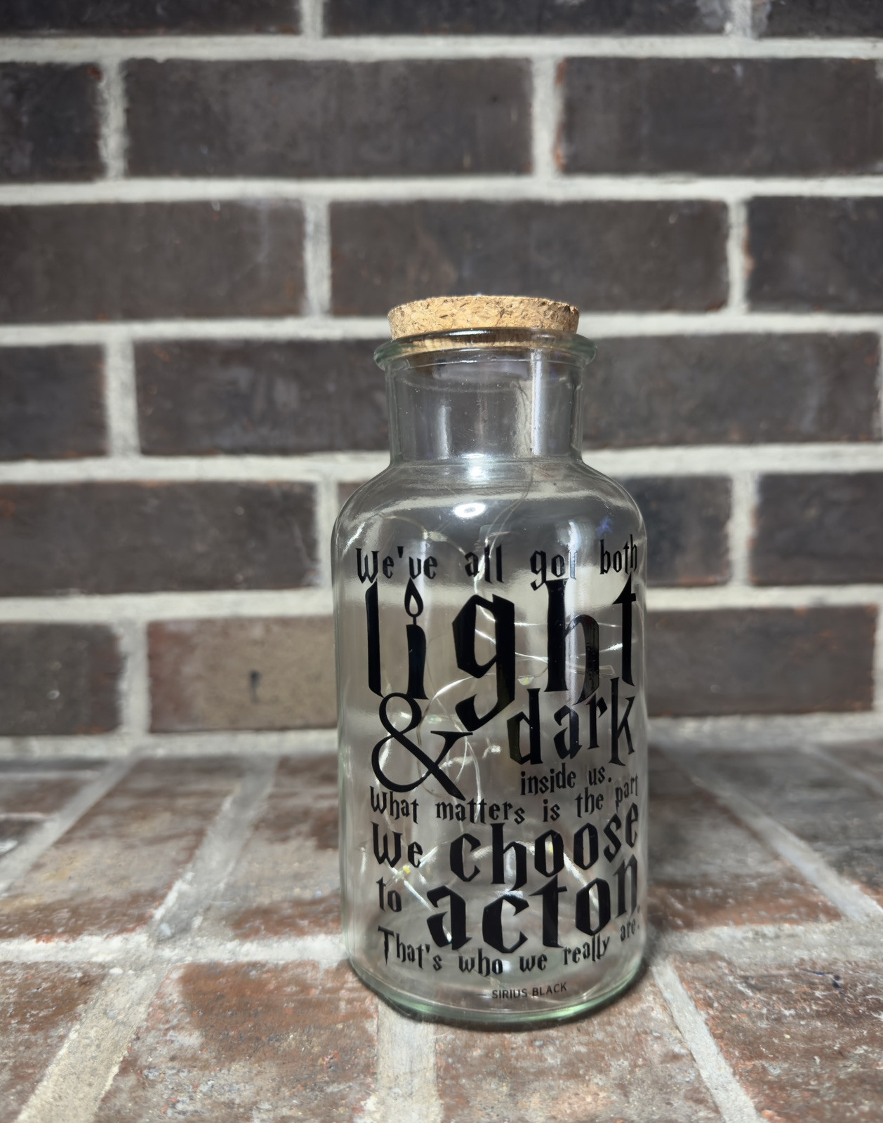 Harry Potter Gifts Potion Bottle Jar Cork Lid Light Up Glass