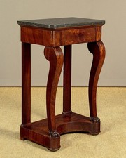Antique Very Small Marble Top Console Table c.1860
