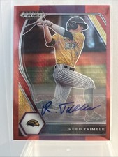 2021 Panini Prizm Draft Picks - Reed Trimble #PDP65 Red Velocity Prizm...