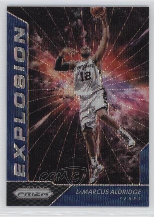 2016-17 Panini Prizm Explosion Blue Wave Prizm 80/99 LaMarcus Aldridge #14 9o3