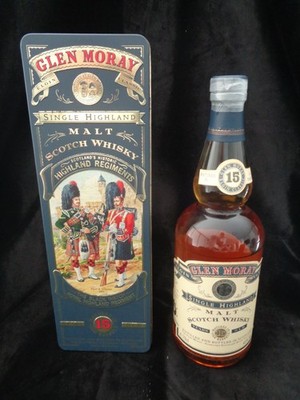 Glen Moray 15 Jahre Highland Single Malt Whisky 700ml., 43%, OVP,  Vintage
