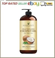 Handcraft Fractionated Coconut Oil 16oz 100 Pure Carrier Oil for Skin Hair.