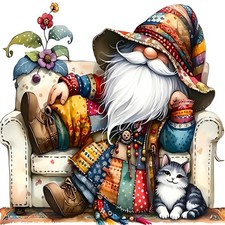 Diamond Art Kits for Adults, Gnome Diamond Painting Kits for Adults, Diamonds A,