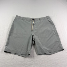Faherty Shorts Mens 38 Gray All Day Chino Casual Hybrid Drawstring
