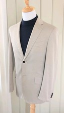 Etro Milano Blazer Beige Cotton Tailored Jacket 38R UK Pure Silk Lining