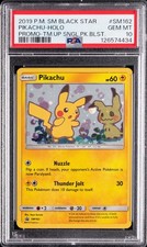 2019 POKEMON SM BLACK STAR PROMO #SM162 PIKACHU-HOLO PSA 10