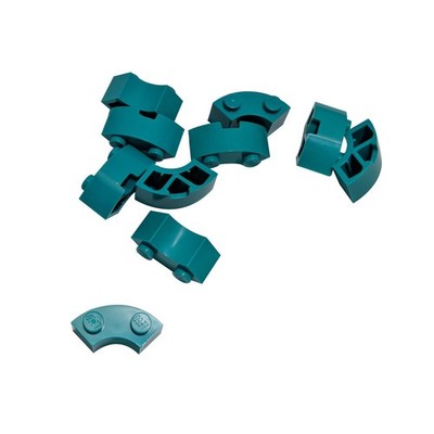 10 NEUE LEGO Brick,Round 2x2 Macaroni,Stud,Reinforced Underside Dunkles TÃ¼rkis