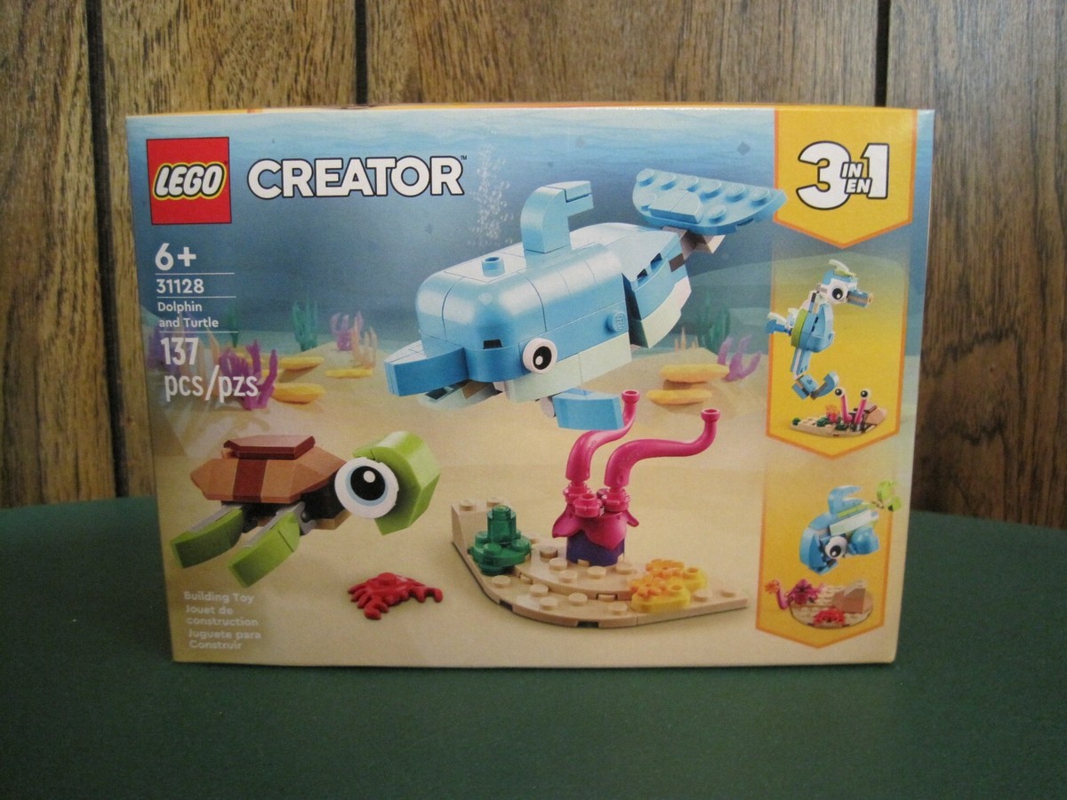 2022 LEGO CREATOR 31128 DOLPHIN AND TURTLE 3 IN 1 (137 PIECES