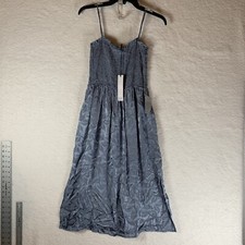 NWT NSR Sara Smocked Spaghetti Strap midi dress small NWT 4726