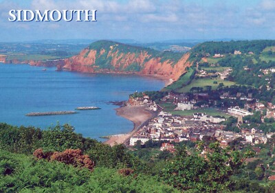 ENGLAND POSTKARTE Sidmouth Salcombe Hill Juraküste Devon UK John Hinde