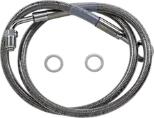 Drag Specialties Extended Stainless Steel Front Brake Line Kit 1741-5829